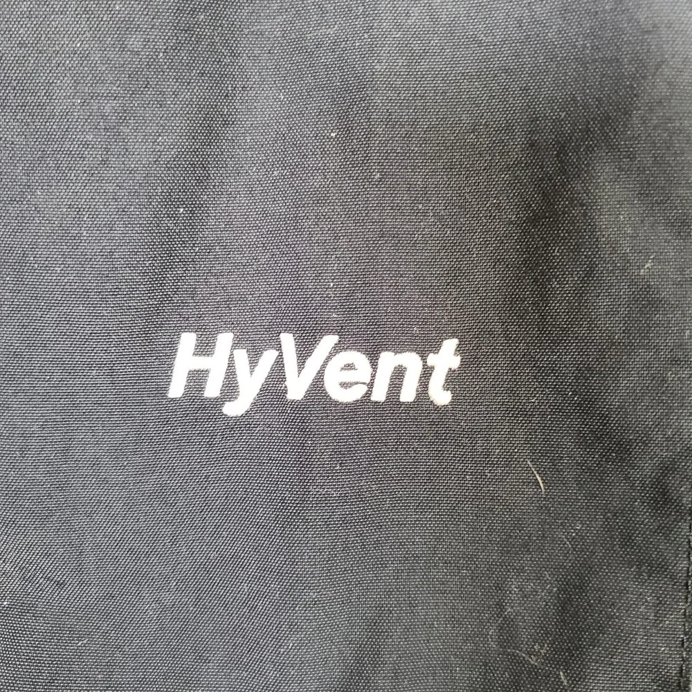 VTG The North Face HyVent Jacket Mens‎ XL Gray Black Colorblock Waterproof  Y2K